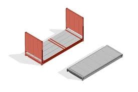 CONTAINER FLAT RECK DA 20’