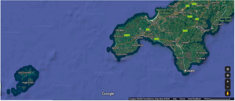 Isole Scilly – Capo Lizard – Port Falmouth